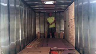 Cargo trailer conversion build part 1 [upl. by Constant]