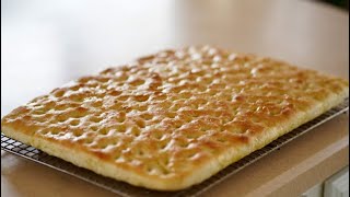 Focaccia  No Mixer – Bruno Albouze [upl. by Eenerb701]