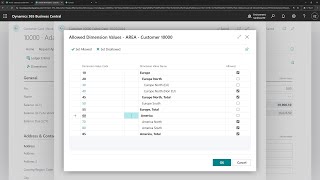 Business Central short video Set allowed dimension values Allowed Values Filter [upl. by Ramonda]