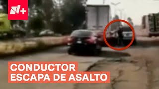 Automovilista frustra un intento de asalto en Puebla  N [upl. by Desi]