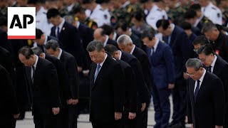 China President Xi Jinping honors fallen national heroes on Martyrs Day [upl. by Drahcir]