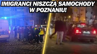 IMIGRANCI NISZCZYLI SAMOCHODY W POZNANIU SZOKUJĄCE [upl. by Nirrek]