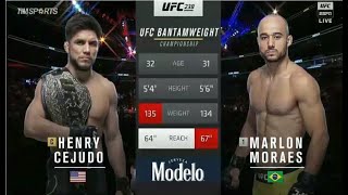 UFC238 BANTAMWEIGHT CHAMPIONSHIP HENRY CEJUDO vs MARLON MORAES FULL MATCH [upl. by Ati]