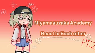 Miyamasuzaka Academy React to Each other  PJSK  Kohane  PT2  GL2 [upl. by Madge]