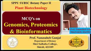 Genomics Proteomics and Bioinformatics SYBSC Plant Biotechnology MCQ [upl. by Maidy353]