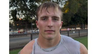 Stanford QB Justin Lamson looks ahead to Virginia Tech [upl. by Dwinnell]