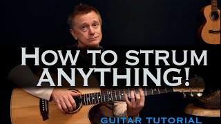 How to strum any pattern to any song naturally and easily [upl. by Leeland]