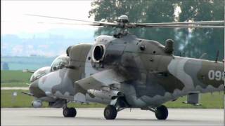 Mi24 Hind startup amp takeoff [upl. by Hayden]