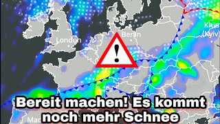 ⚠️🌨️ Bereit machen Es kommt noch mehr Schnee [upl. by Arayt149]