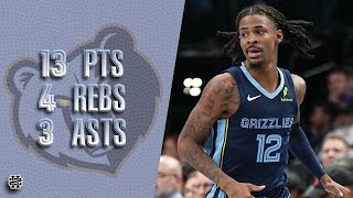 Ja Morant 13 pts 4 rebs 3 asts vs Mavericks 2024 Preseason [upl. by Weinstein]