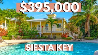 Inside a 395000 Beach Condo in Siesta Key Florida  Sarasota Real Estate [upl. by Otrebireh]