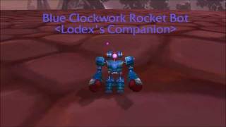 WoW Companions  Clockwork Rocket Bot Orange amp Blue [upl. by Pennington925]