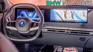 2023 BMW iX Interior  The My Modes Explained [upl. by Arianne861]