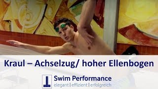 Kraul Achselzug  Perfekt Kraul schwimmen lernen  DominikFranke [upl. by Dett]