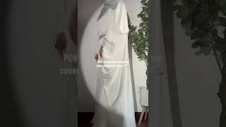 Beautiful White Abaya Please subscribe to support me abaya abayafashion fashion modest shorts [upl. by Esinyl]