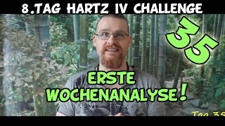 Tag 35 vegan Tag 8 der Hartz IV Challenge 1 Wochenanalyse [upl. by Resay]