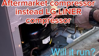 How to replace LG liner compressor with regular aftermarket compressor [upl. by Betsy]