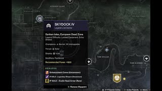 Destiny 2 How to get to Skydock IV Lost Sector EDZ [upl. by Akired]