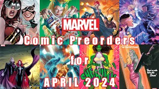 Comic Countdown  Marvel Preorder List for April 2024 [upl. by Udenihc473]