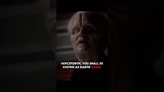 Knightfall Vader Edit  quotHenceforth you shall be known as Darth Vaderquot shorts edit [upl. by Cherri]