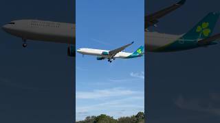 Aer Lingus A330300 landing at MCO Airport aerlingus airbus330 geidy landing orlandoairport [upl. by Nedap]