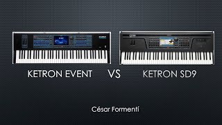 Ketron Event VS Ketron SD9 Styles amp Sounds [upl. by Upali174]