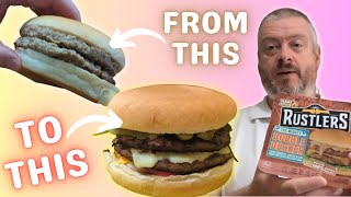 RUSTLERS  Turning a Microwave Burger into a Mouthwatering Burger [upl. by Bela]