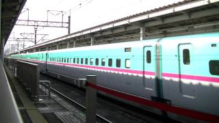 東北新幹線 E5系はやてE3系こまち くりこま高原駅通過 Shinkansen passing HD [upl. by Pigeon371]