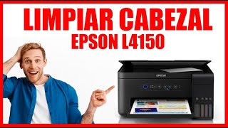 COMO LIMPIAR CABEZAL IMPRESORA EPSON L4150 [upl. by Novahc606]