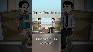 Glimpses of India  Tea from Assam Class 10  Animated ETUTOR [upl. by Naziaf]