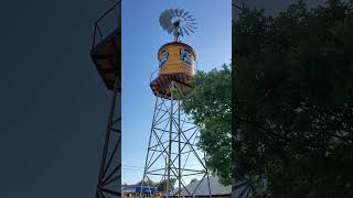 Grapevine Texas Water Tower and Windmill Pump [upl. by Barbey]