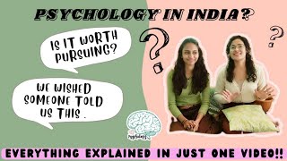 Psychology as a career in INDIA Everything you need to know [upl. by Ellennaj157]