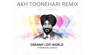 Akh Toonehari  Surjit Bindrakhia Remix  New Punjabi Remix  lofi song  DREAMY LOFI WORLD [upl. by Lirba]