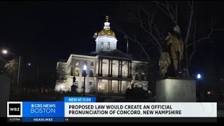 New Hampshire lawmaker introduces bill to create correct pronunciation of state capital [upl. by Lainad793]