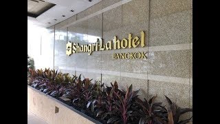 Shangri la Hotel Bangkok Thailand ft DeLuxe Room at Shangrila Wing August 2018 [upl. by Blakely]