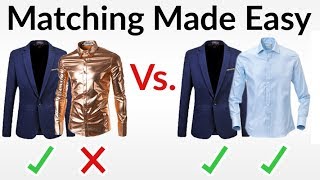 5 Easy Outfit Matching Rules  How To Match Colors Textures amp Patterns [upl. by Yenruoc]