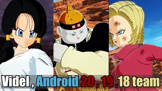 Dragoon ball Sparking zero Android 18  19  20  and Videl team [upl. by Nnyroc973]