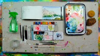 Tools and Materials for Watercolor Sketching by Ross Barbera [upl. by Ahselef447]