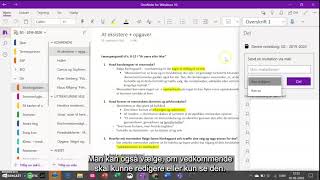 Microsoft OneNote  Explainer  Silkeborg Gymnasium [upl. by Dorraj982]