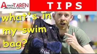 Triathlon Swimming Gear Tarens Swim Bag Essentials [upl. by Yaj530]