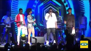 Sarkodie performance with Mzvee Kidi Kuami Eugene at Wave Concert left fans roaring [upl. by Ahsym]