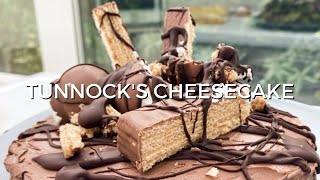 No Bake Tunnocks Chocolate Cheesecake  Burns Night [upl. by Nymzaj]