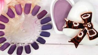 COMO HACER ACRILICOS EN TONOS MORADOSDIY PURPLE ACRYLICS [upl. by Adali516]