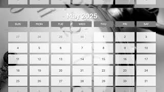 2025 Calendar All Months Image Placeholders [upl. by Herta]