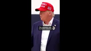 TRUMP votando en las ELECCIONES PRESIDENCIALES de los ESTADOS UNIDOS [upl. by Ruthy886]