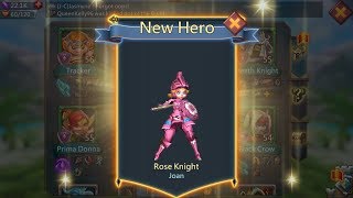 Lords Mobile Elite 612 Completed with 3 stars chance to farm Rose Knight [upl. by Leirum]