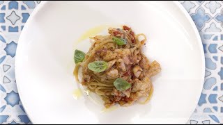 Linguine Voiello con pesce bandiera e finocchietto  La ricetta dello Chef Cannavacciuolo [upl. by Aicnatsnoc]