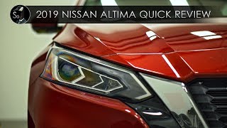 2019 Nissan Altima Quick Review  Mostly Improved [upl. by Cullan]