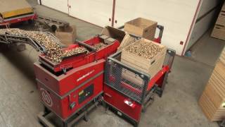 Miedema MB 111 box filler destacking buffering and stacking [upl. by Conant]