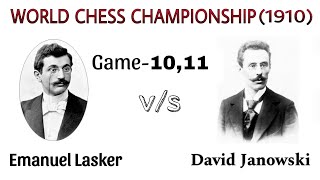 Lasker vs Janowski World chess championship1910  world chess championship  best games chess [upl. by Ky874]